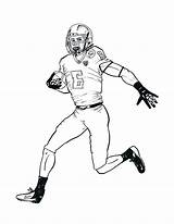 Coloring Football Nfl Pages Player Players Drawing Printable Color American Kids Coloring4free Scoring Touch Down Russell Wilson Print Drawings Colorluna sketch template