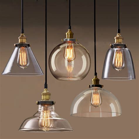 permo pendant light chandelier vintage industrial clear glass chrome brass lamp cheap