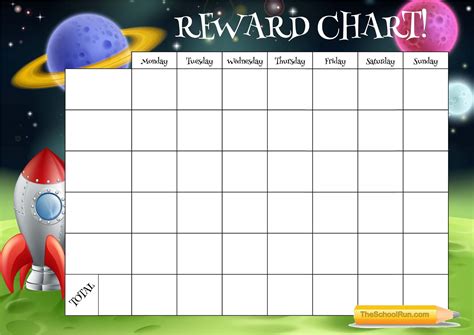 printable editable reward chart template printable templates