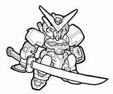 Gundam Astray Lineart sketch template
