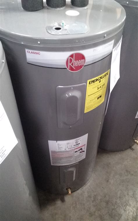 rheem  gallon electric water heater proemrh