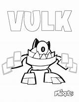 Coloring Mixels Vulk Mixel Series Activity Pages sketch template