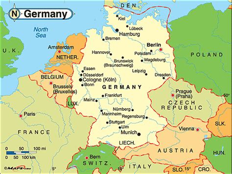 germany political map  mapscom  mapscom worlds largest map
