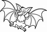 Coloring Halloween Bat Pages Getcolorings Bats Color sketch template