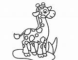 Jirafa Jirafas Zoologico Girafa Girafas Zoológico Infantiles Imagen Colorea Pintarcolorir Siluetas Cuello Manchas sketch template