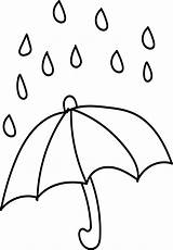Umbrella Clipartmag Kleurplaat Weer Raindrop Raindrops Regenbui Kleurplaten Aftershock Getdrawings sketch template