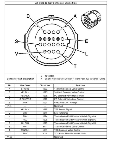 le transmission plug wiring diagram