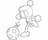 Bomberman sketch template