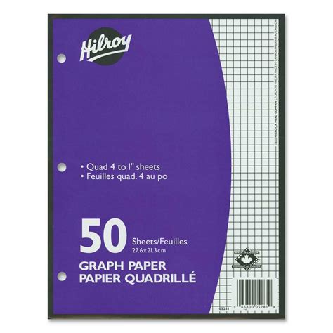 hilroy   sided quad ruled filler paper madill  office company