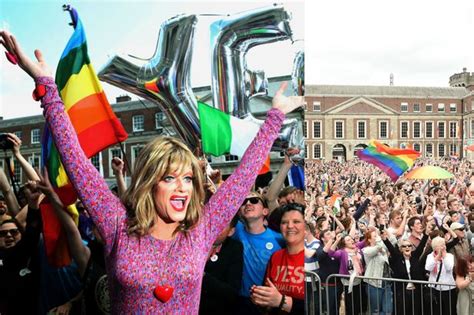 ireland says yes celebration as over 62 vote to legalise gay marriage irish mirror online