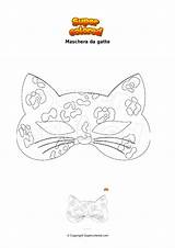 Colorare Maschera Disegno Gatto Coloriage sketch template