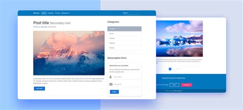 bootstrap  templates stunning responsive material design