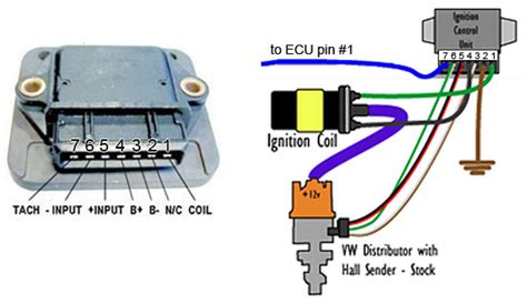 schematic diagram  opel ignition    pin module  pin gm hei ignition module wiring