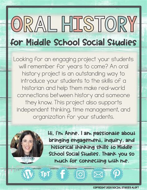 oral history project freebie