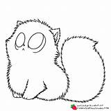 Kitten Fluffy Color Pages Coloring Cute Furry Kittens Strawberry Dogs Cat Colouring Printable Baby Deviantart Puppy Getcolorings Kids Popular sketch template