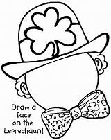 Leprechaun Complete Coloring Pages Crayola Color Face sketch template