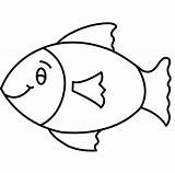 Fish Easy Printable Cutouts Drawing Coloring Pages Simple Small Draw Popular Clipartmag Coloringhome sketch template