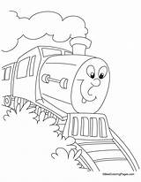 Coloring Train sketch template