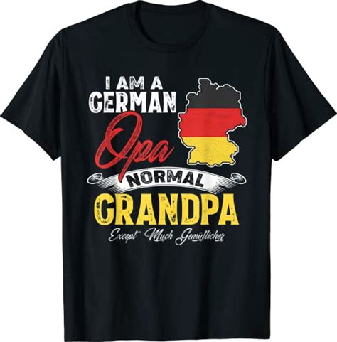 Mens Germany German Opa Funny Grandpa Tee For Men Fathers