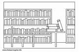 Library Coloring Pages Week National Clipart Comments sketch template