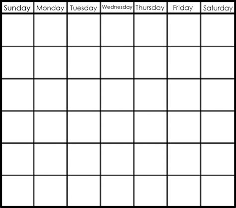 week blank calendar month calendar printable