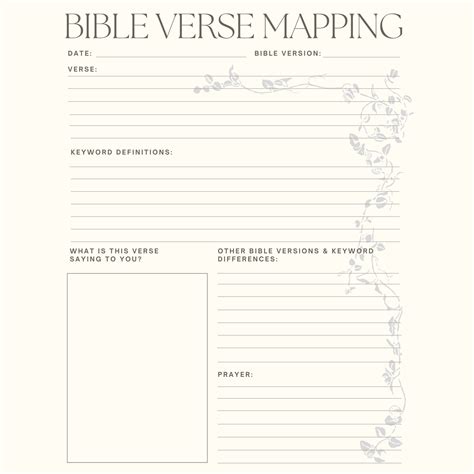 verse mapping template