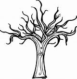 Tree Dead Drawing Creepy Clipartmag sketch template
