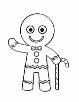 Coloring Gingerbread Pages Man Cane Candy Printable Christmas Mr Cookie Men Color Line Male Hallo Say His Drawing Colo Getcolorings sketch template