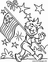 Coloring July Pages Fourth Flag Printable Patriotic 4th Usa Independence American Print Kansas Carrying Event Color Kids Kindergarten Getcolorings Recommended sketch template