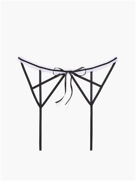 At My Service Crotchless Panty In Black Savage X Fenty