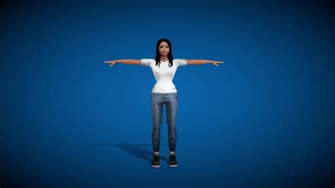 ready player me female avatar vrchat game download free 3d model by