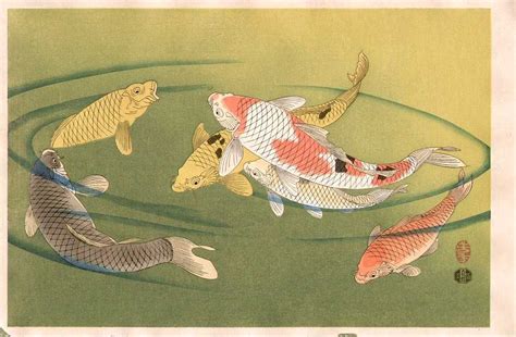 yoshitoshi koi art japanese woodblock printing japanese art styles