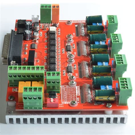 axis cnc breakout board parallel stepper motor driver module lv  woodworking machinery