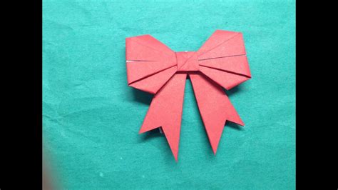fold  paper bowribbon  art  paper folding youtube