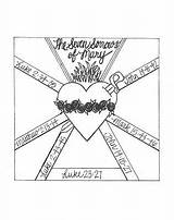 Seven Sorrows Immaculate Radiant Organizers Looktohimandberadiant sketch template