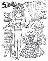 Doll Dolls Paper Coloring Printable Pages Rag Kids Stuff sketch template