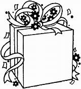 Birthday Coloring Pages Gift Color Present Package Online Gifts Supercoloring sketch template