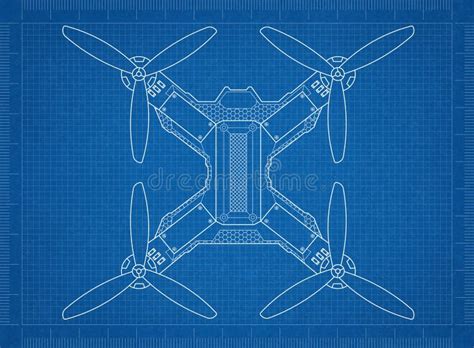 drone blueprint stock illustration illustration  graphic