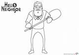 Hello Neighbor Coloring Pages Printable Kids Game Bendy Drawing Ink Machine Draw Cricut Sketch Adults Comment Bettercoloring Comments Template sketch template