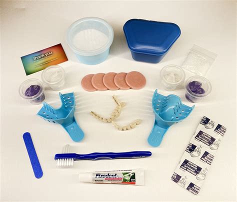 Diy Denture Kit Missing Tooth Replacement Full Denture Etsy