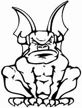 Gargoyle Coloring Clipart Cliparts Cute Pages Color Halloween Pattern Book Print Library Silhouette Clip Easy Scroll Saw Clipartbest Familycrafts Insertion sketch template