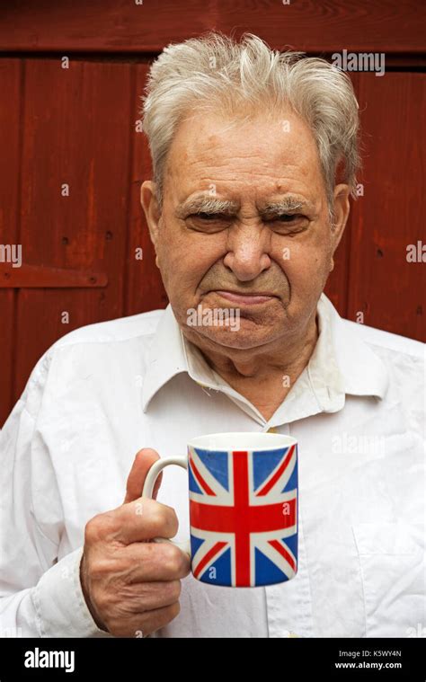 elderly english man  type  diabetes stock photo alamy