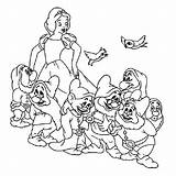 Dwarfs Blanche Neige Nains sketch template