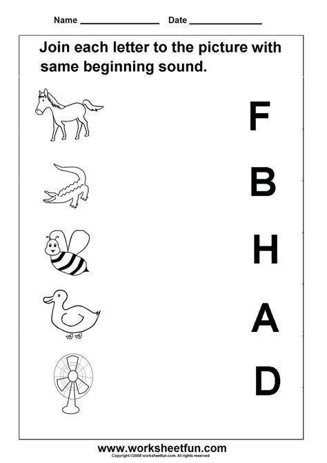 letter sounds worksheets  kindergarten worksheet  kindergarten