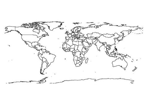 preschool printables  world map coloring pages  bhca