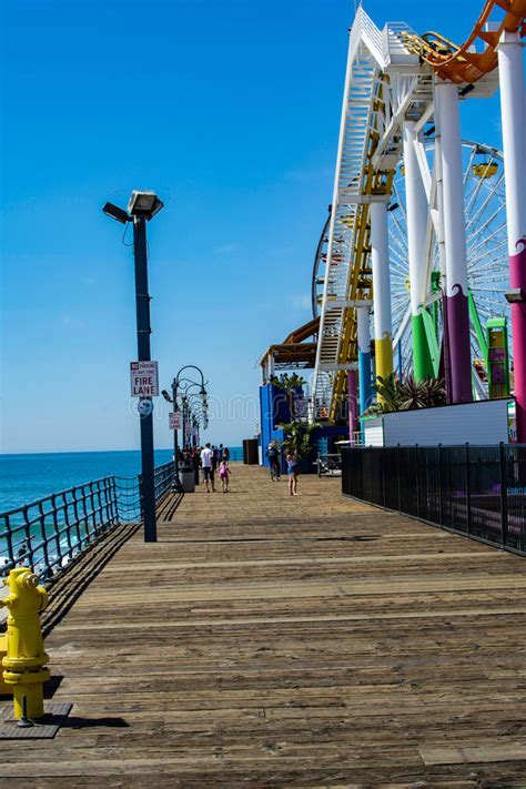 South Side Of The Santa Monica Pier Editorial Stock Image