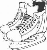 Hockey Skates Patins Vectorielle Télécharger sketch template