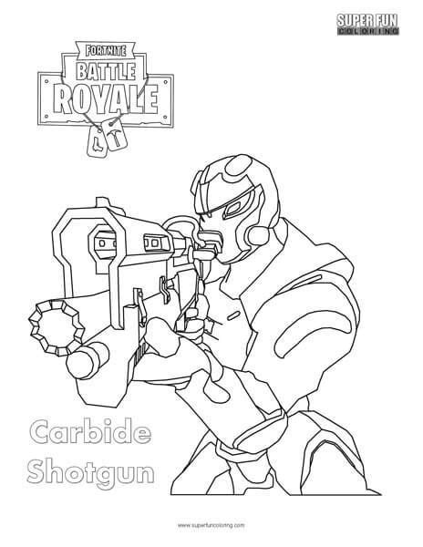 fortnite coloring pages carbide unleash  artistic skills