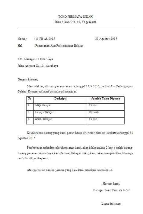 Contoh Surat Penawaran Barang Elektronik Dalam Bentuk Semi