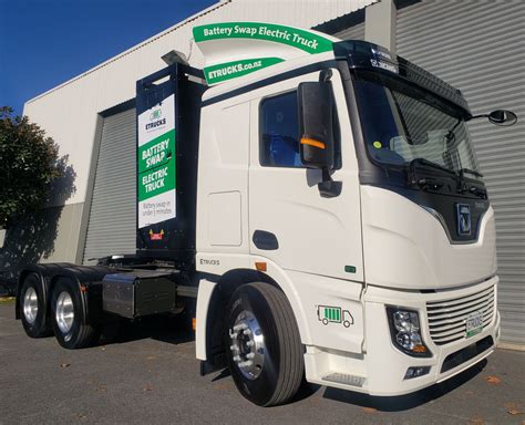 video etrucks introduces nzs  battery swap vehicle transporttalk truck  industry